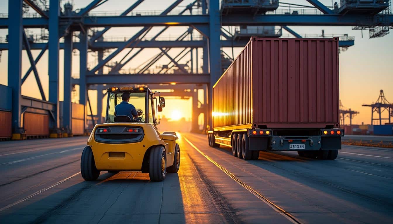 Illustration: Comprendre le rôle essentiel du chariot pour le transport de conteneurs
