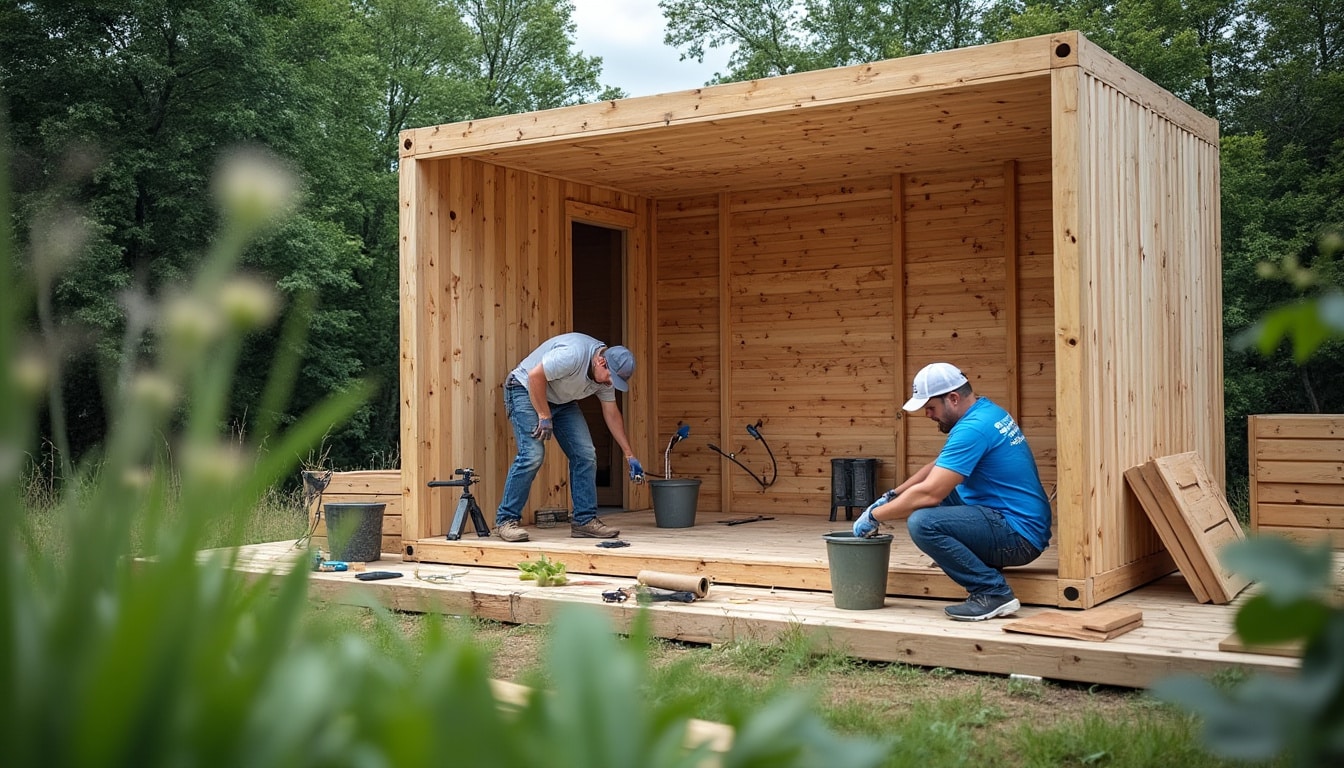 Containers en bois : construction écologique et design modulable