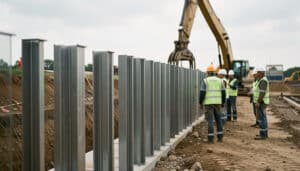 Palplanches en acier : usages, pose et critères clés